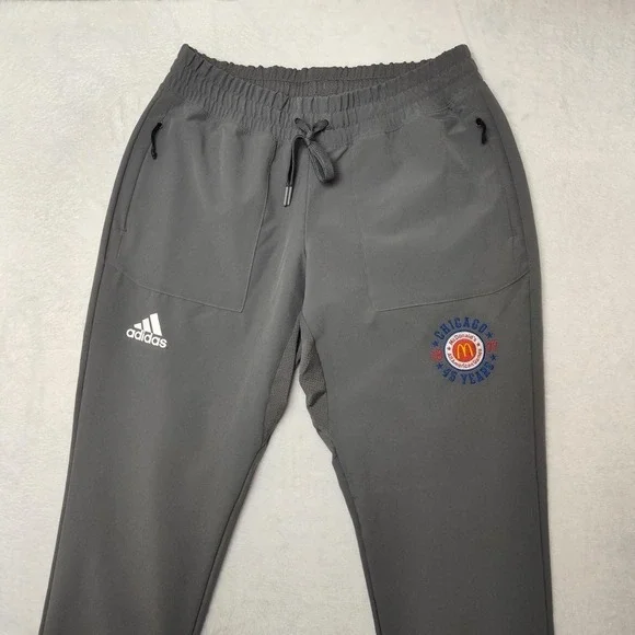 Adidas Sweatsuit Women Medium Gray Track Suit Jacket Pant McDonalds All American - Picture 11 of 16